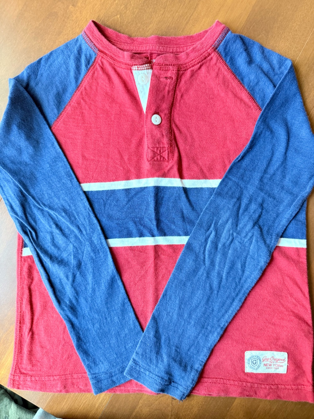 GAP KIDS L/S HENLEY S (6/7)